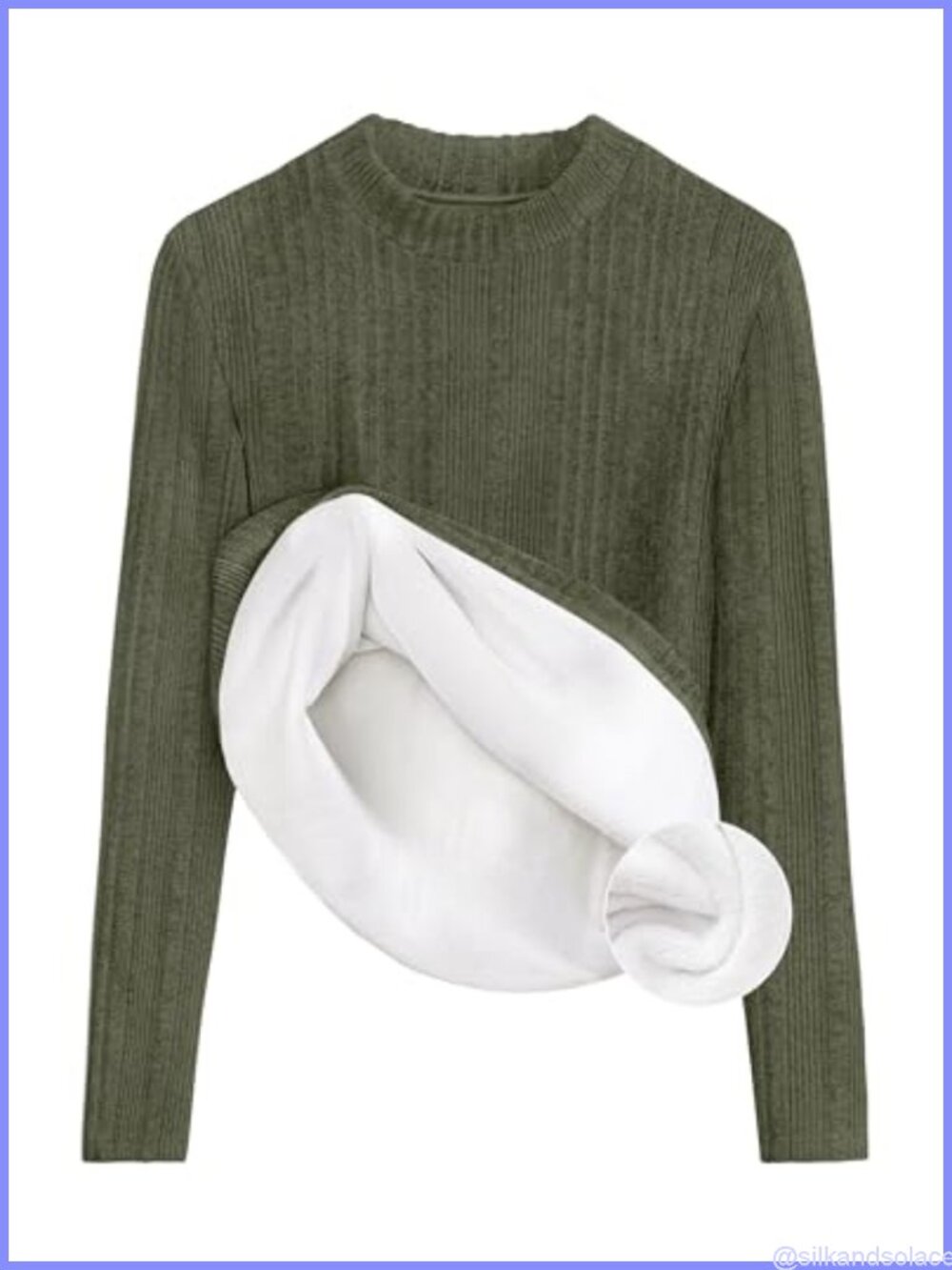 Fleece Sherpa Lined Mock Neck Pullover Sweater Long Sleeve Women